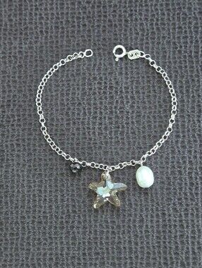 Silver🤍 Bracelet with Charm Trio3️⃣ - NWOT
